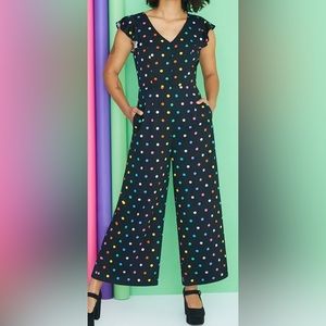 ModCloth Rainbow Polkadot Jumpsuit